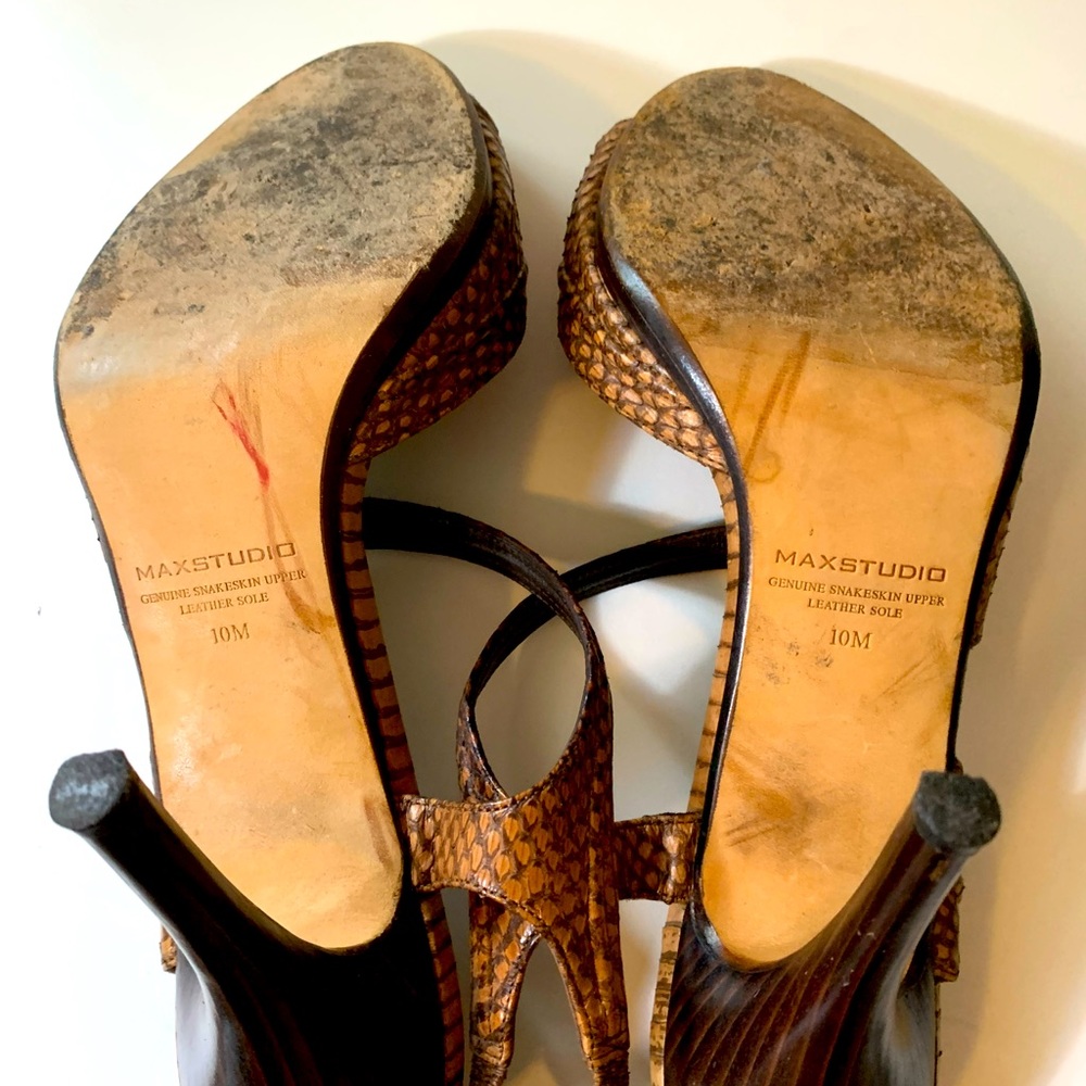 Max Studio Python Slingback Heels 🤎 *Limited Edition* - Picture 10 of 12